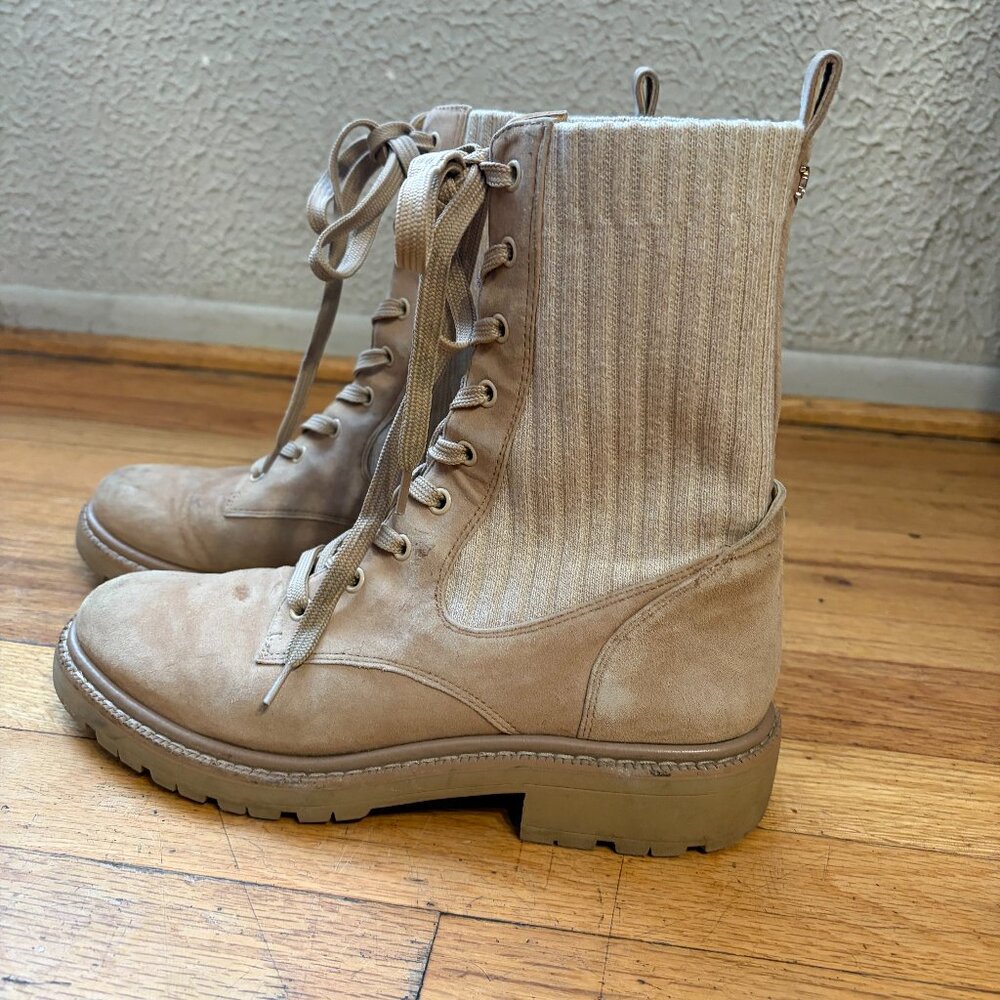Sam Edelman seude Lydell lace up combat boots